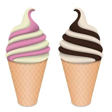 Ice Cream, Vector Illustration Stock Illustration