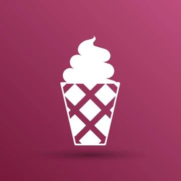 Ice cream vector logo icon frozen, food Stock Illustration