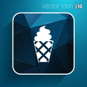 Ice cream vector logo icon frozen, food Stock Illustration