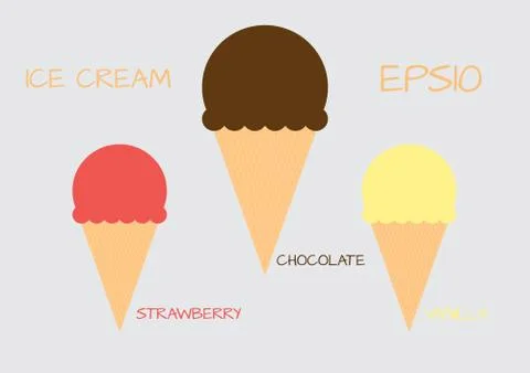 Ice cream vector retro icon Illustrazione stock