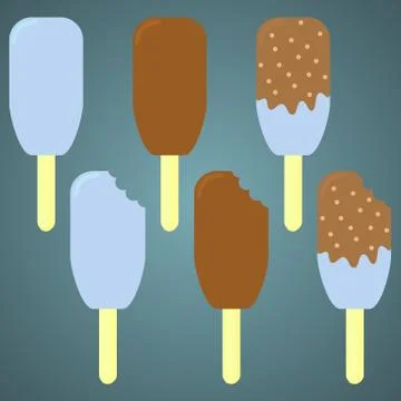 Ice Cream Vector Set 스톡 일러스트