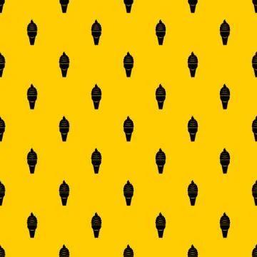 Ice cream in waffle cone pattern 스톡 일러스트