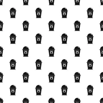 Ice creme trade point pattern seamless vector Stock Illustration