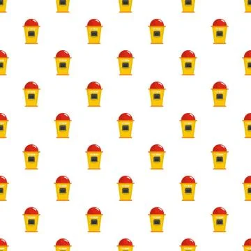 Ice creme trade point pattern seamless vector Stock Illustration