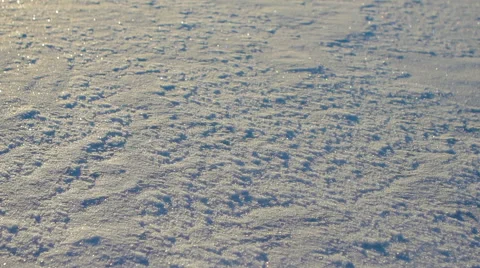 Ice Crust Sparkling in the Sun Light Background Stock Footage 61349942