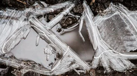 Ice crust texture Foto stock