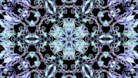Ice crystal 3d snowflake Ilustración de archivo