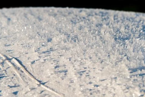 Ice crystal closeup Foto stock