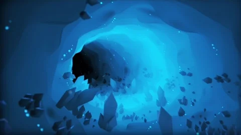 Ice Crystals Cave Stock Footage 100542233
