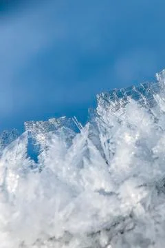 Ice crystals 库存照片