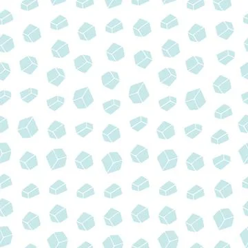 Ice. Crystals. Repeating vector pattern. Stock Illustration