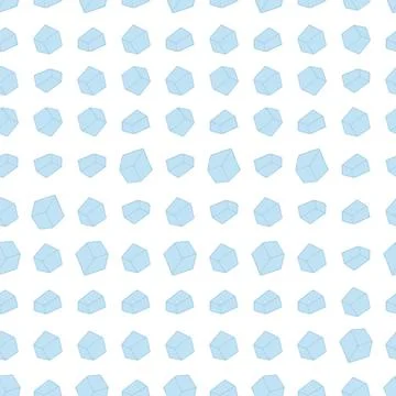 Ice. Crystals. Repeating vector pattern. Stock Illustration