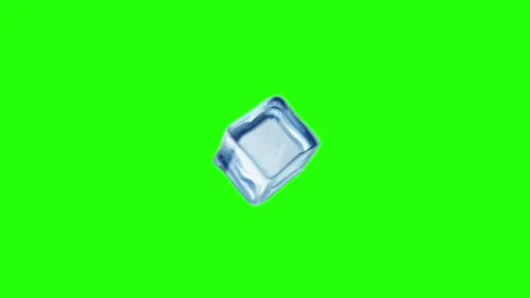 Ice Cube Animation Chroma Key 動画素材 337593327