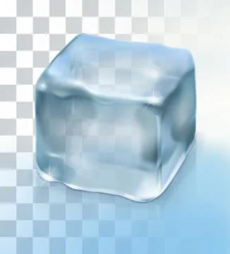Ice cube cocktail, vector object with transparency Stock Illustration