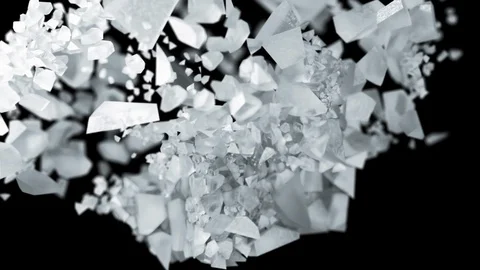 Ice cube explosion in slow motion Stock Footage 105619133