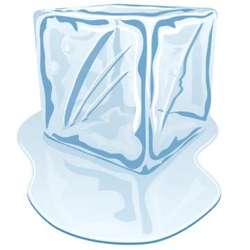 Ice cube Stock Illustration