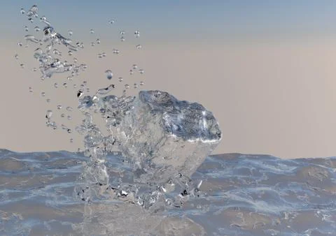 Ice cube Stock Illustration