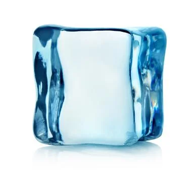 Ice cube isolated Stock Photos
