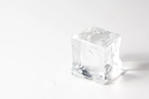 Ice cube isolated Stock Photos