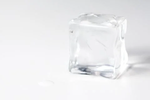Ice cube isolated Stock Photos