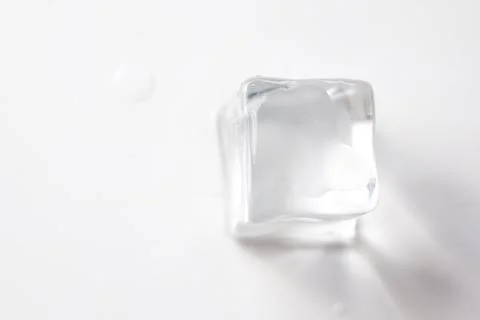Ice cube isolated Stock Photos