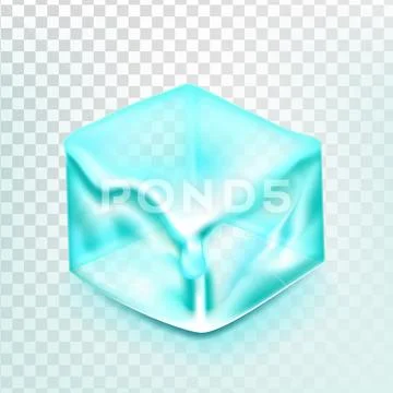 Ice Cube Isolated Transpatrent . Frost Freeze Design Effect. Fresh ...