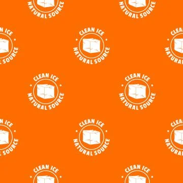 Ice cube pattern vector orange Illustrazione stock