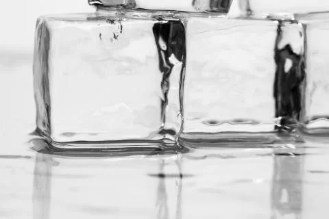 Ice cube on table Stock-Fotos