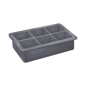 Ice cube tray illustration Stock Illustration