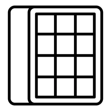 Ice cube tray making perfect square ice cubes for refreshing drinks Stock-Illustration