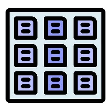 Ice cube tray making perfect cubes for refreshing drinks and cocktails Stock-Illustration