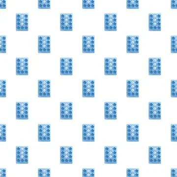 Ice cube tray with pentagon shape pattern Stock-Illustration