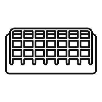 Ice cube tray storing water for cooling drinks Stock Illustration
