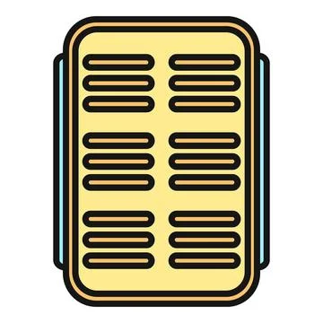 Ice cube tray vector icon for cold beverages Illustrazione stock