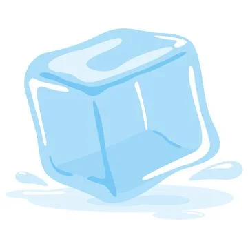 Ice cube. Vector illustration. Stock-Illustration