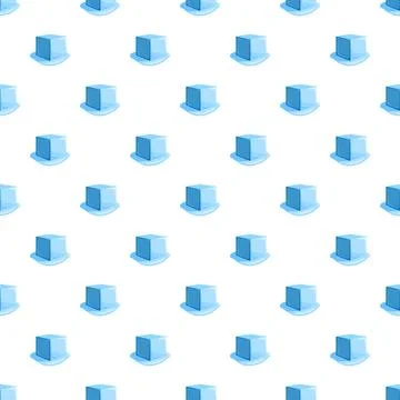 Ice cube vector seamless pattern background for drinks Illustrazione stock