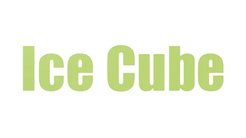 Ice Cube Word Cloud Animated Isolated Stock Footage 107209503