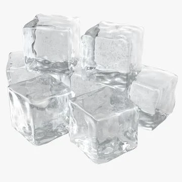 Ice Cubes 3D Model