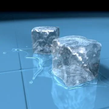 Ice Cubes ~ 3D Модель # 91488104 | Pond5