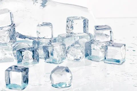 Ice cubes and balls Stock-Fotos