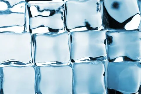 Ice cubes background Stock Photos