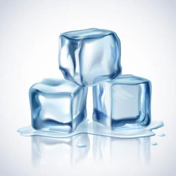 Ice Cubes Blue Illustrazione stock