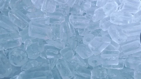 Ice cubes in the bucket. Stock Footage 309023312