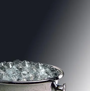 Ice cubes bucket Illustrazione stock