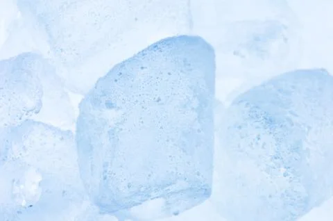 Ice cubes close up Stock Photos