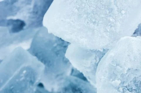 Ice cubes close up Stock Photos