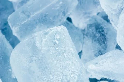 Ice cubes close up Stock Photos