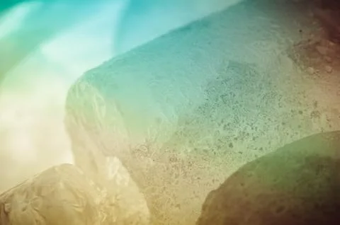 Ice cubes close up Stock Photos