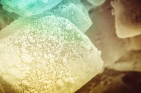 Ice cubes close up Foto stock