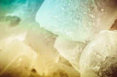 Ice cubes close up Stock Photos